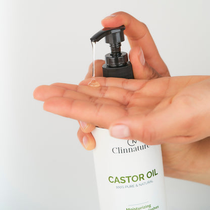 Castor Oil 100% Pure & Natural | Cold Pressed & Hexane-Free | Promotes Hair Growth, Eyebrows & Lashes | Bulk Size for Long-Term Use | 16 fl oz (473 ml) Plastic Bottle with Dispenser.