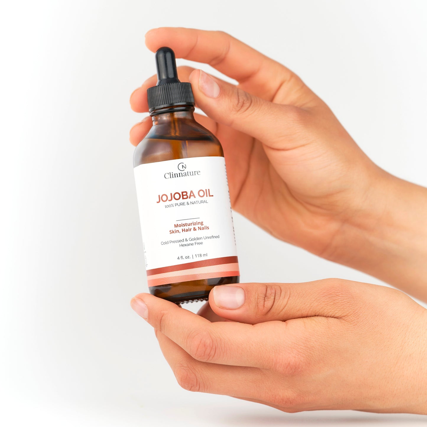 Jojoba Golden Oil 100% Pure & Natural | Cold Pressed, Hexane-Free | Deep Moisturizing for Skin, Hair & Nails | Ideal for Dermaplaning & Anti-Aging Care | Glass Bottle with Dropper – 4 fl oz